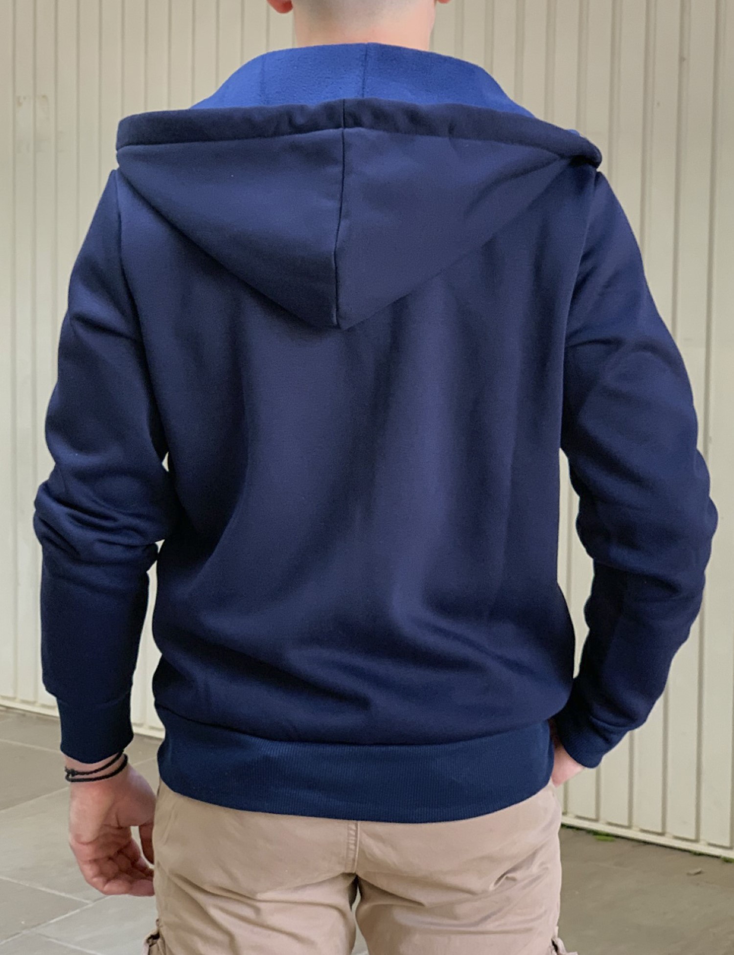 Everbest ανδρική Plus Size μπλε ζακέτα φούτερ 241011B φωτογραφία